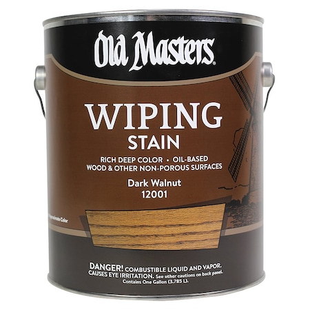 Old Masters 1 Gal Dark Walnut Oil-Based Wiping Stain 12001